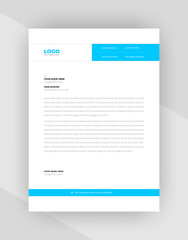 Clean Style Creative letterhead template design.