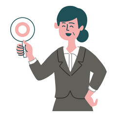 スーツ　女性　士業　マル
