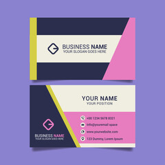 creative business card template vector illustration