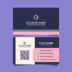 simple business card template vector illustration