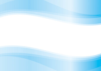 水色のウェーブ　抽象的な背景
