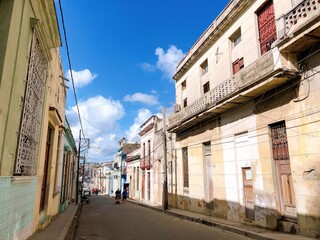 Fototapeta na wymiar キューバ　マタンサスの街並み
