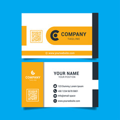 simple business card template vector illustration