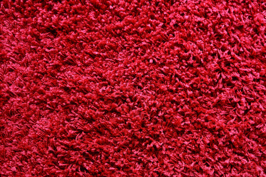 Red shag carpet