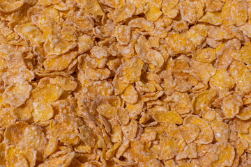 Close-up of sweet cornflakes 
