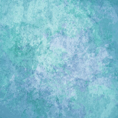 blue green background painting with distressed texture and marbled grunge, soft fog or hazy lighting and pastel colors