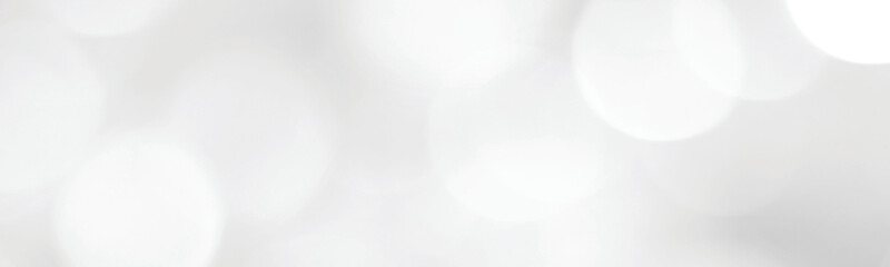 Blur abstract white bokeh festive light background, banner, backdrop, wallpaper