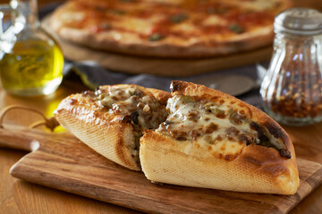 philly cheese steak sandwich with peppers and onions