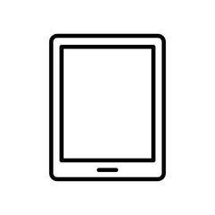 tablet device tech line style icon