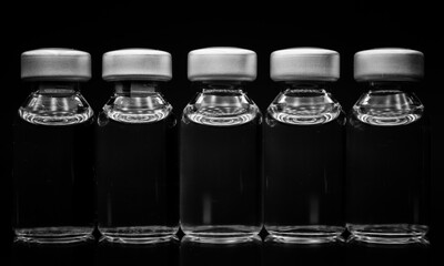 Image of bottle with a dark background