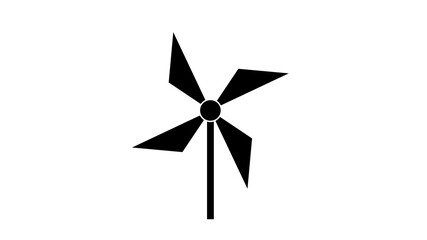 air pinwheel abstract icon design template