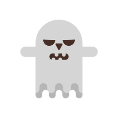 halloween ghost style flat icon