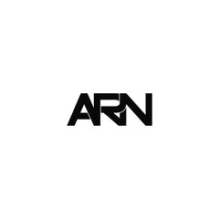 arn letter original monogram logo design
