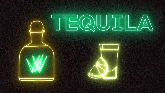 M&eacute;xico tequila neon
