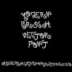 Modern brush lettering. Handdrawn grunge ink font. Vector illustration.