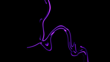 Purple blur circle neon lighting effects texture for text or copyspace on isolated background. Abstract light speed at motion exposure.