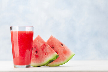 Fresh and juicy watermelon smoothie