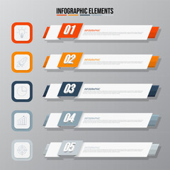 Colorful infographics elements template,Business concept with 6 options, steps or processes and marketing can be used for workflow layout and presentation.