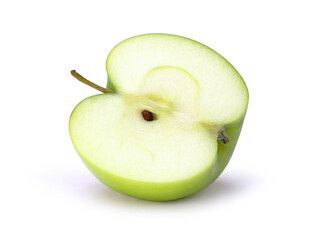 sliced green apple