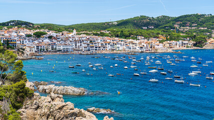Views of the town of "Calella de Palafrugell".