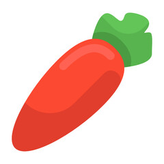 
Carrot icon in modern style 
