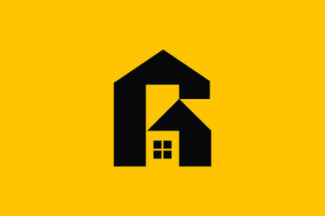 Logo design of R PR RP  in vector for construction, home, real estate, building, property. creative elegant Monogram. Premium Business home logo icon. 