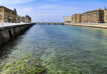 Urumea river at San Sebastian (Donostia)