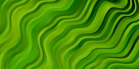 Light Green, Yellow vector backdrop with circular arc. Abstract gradient illustration with wry lines. Best design for your ad, poster, banner.