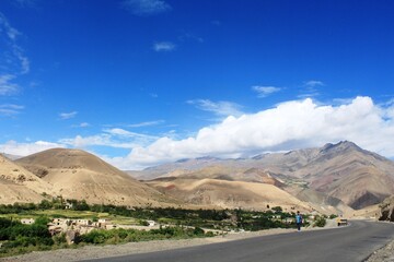 Beautiful mountains of Ladakh region in India.