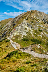 Brestova hill, Western Tatras scenery, Slovakia, hiking theme