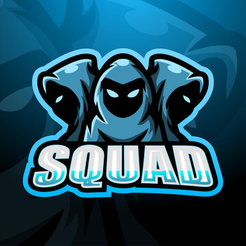 3 ninja squad esport logo design
