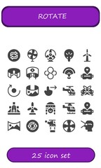 Modern Simple Set of rotate Vector filled Icons