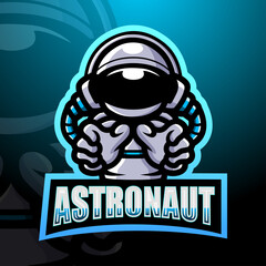 Astronaut mascot esport logo design