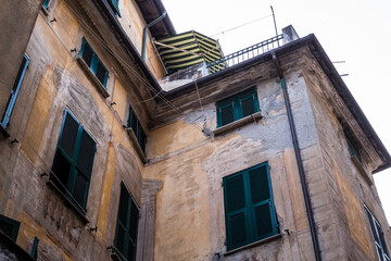 Fototapeta na wymiar Old Building in Monterosso al Mare, Cinque Terre
