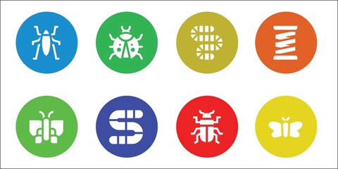 butterfly icon set
