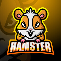 Hamster mascot esport logo design © frescostudio