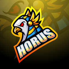 Horus mascot esport logo design © frescostudio