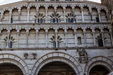 Obraz premium View of San Martino Cathedral, Lucca, Italy