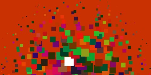 Light Multicolor vector pattern in square style. Illustration with a set of gradient rectangles. Template for cellphones.