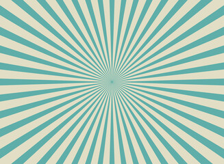 Sunlight rays shine background. powder blue and beige color burst background.