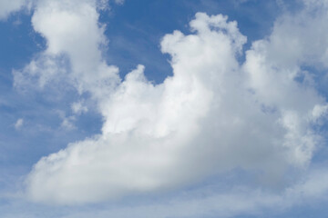 Weisse Wolken, Blauer Himmel, Hintergrundbild, Deutschland, Europa