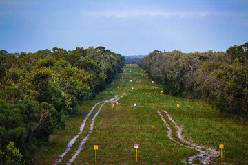 Esso gas tracks in Longford and Dutson Downs