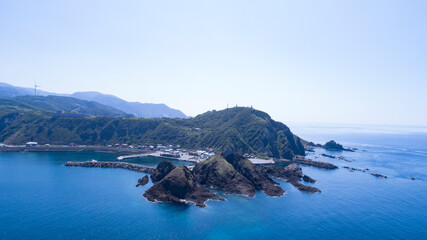 《青森県》空撮　龍飛岬