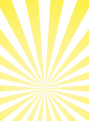 Sunlight vertical abstract background. gold yellow color burst background.