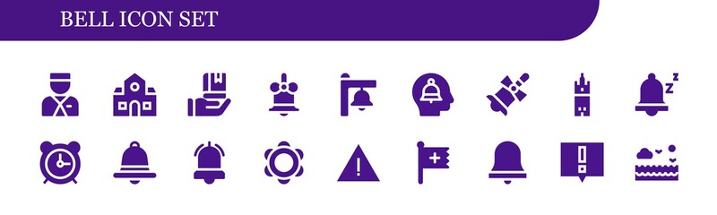 bell icon set