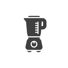 Blender, mixer vector icon. filled flat sign for mobile concept and web design. Food processor glyph icon. Symbol, logo illustration. Vector graphics
