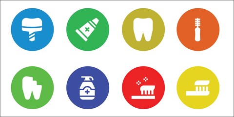 Fototapeta premium dental icon set