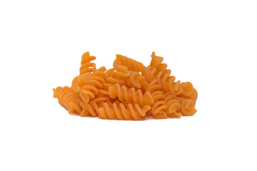 organic pink lentil spiral pasta