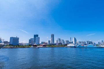 Naklejka premium 横浜みなとみらいの風景