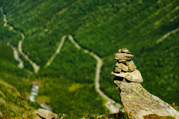Trollstigen mountain road in Norway